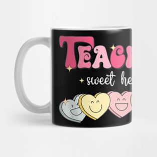 Teaching Sweethearts Retro Groovy 70S Hearts Valentines Day Mug